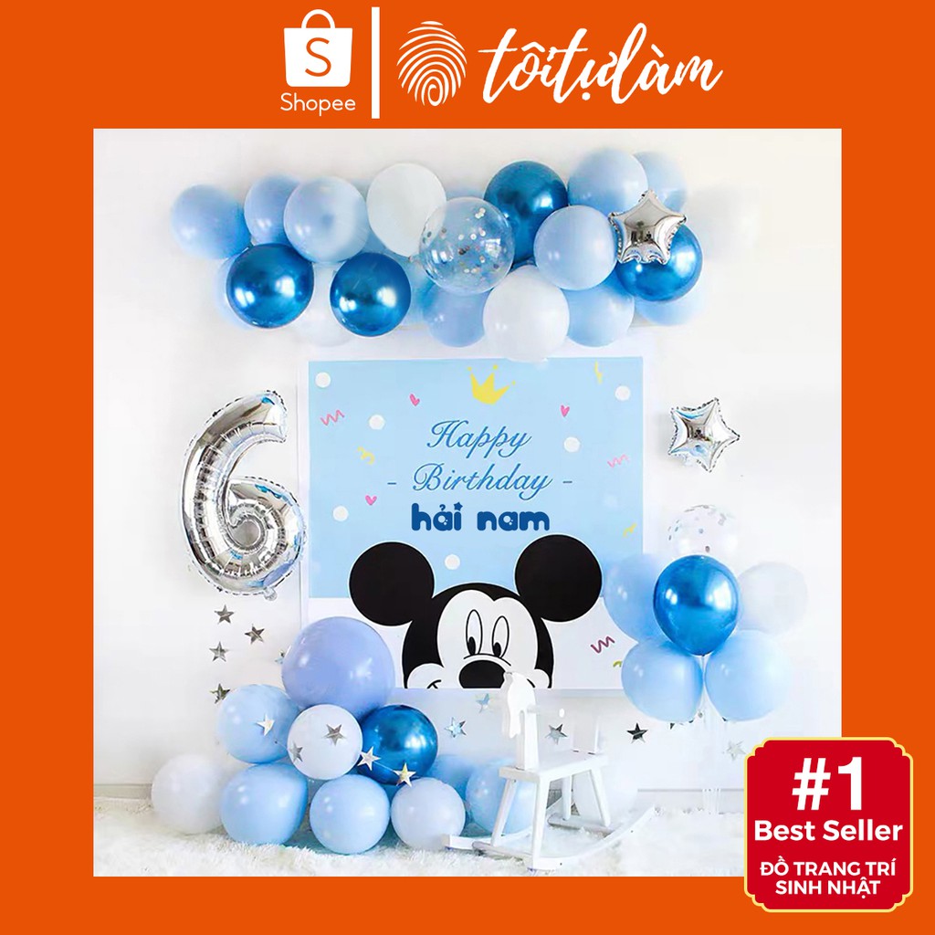 Set bóng sinh nhật sp-p008 đầy đủ phụ kiện trang trí sinh nhật -tôi tự làm