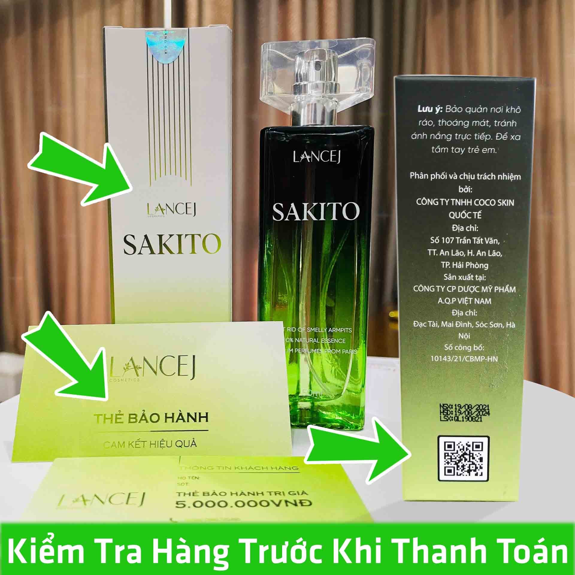 Xịt hôi nách sakito 50ml