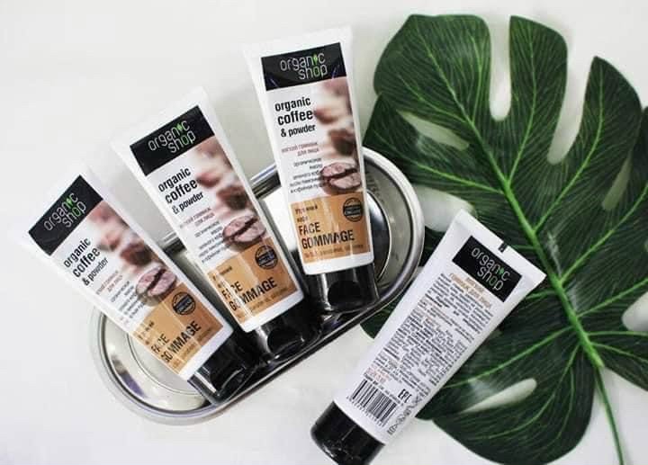 Tẩy tế bào chết cho da mặt Organic Shop Organic Coffee & Powder Face Gommage 75ml