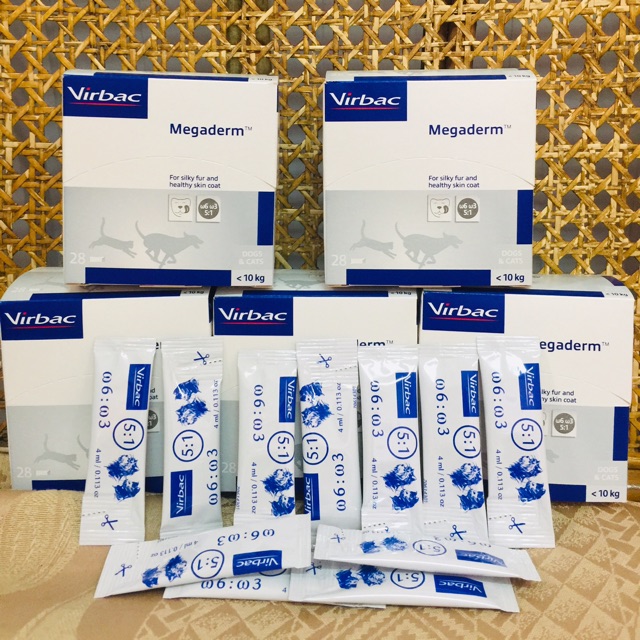 Hộp Megaderm Gel ăn dinh dưỡng 28 gói cho chó mèo