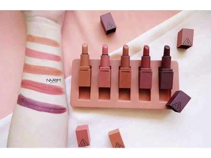 Combo 5 thỏi son mini tone nude