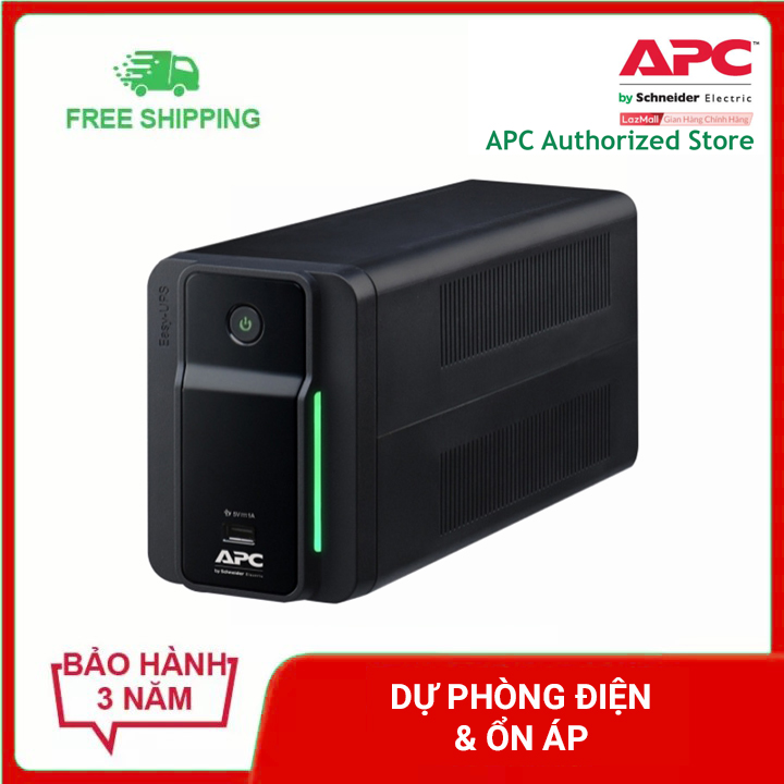Bộ lưu điện apc by schneider electric ups 700va 230v & ổn áp bvx700lui-ms