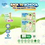 Combo 2 Tã/bỉm quần Moflix Thiên nhiên Jumbo XXXL (20kg - 35kg) - 2 Gói, 56 miếng