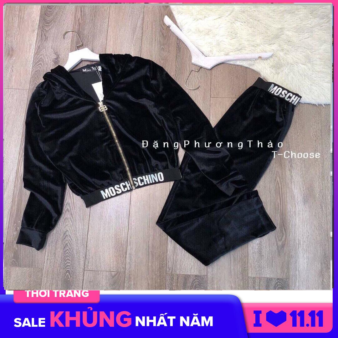 SET BỘ NHUNG VIỀN VẢI NHẬP CỰC HOT - HÀNG THIẾT KẾ CAO CẤP
