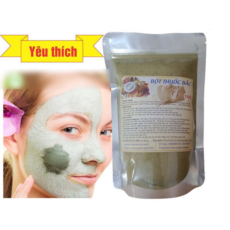 300G Bột tthuốc bắc (mặt nạ, tắm trắng toàn thân)