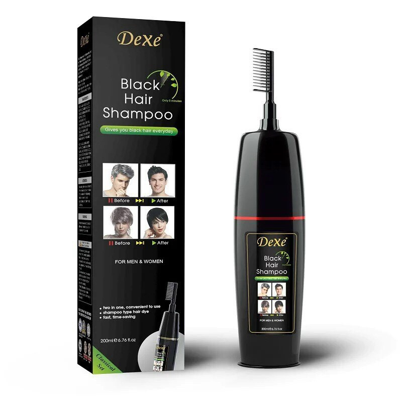 Lược nhuộm tóc bạc thành màu đen dexe 200ml