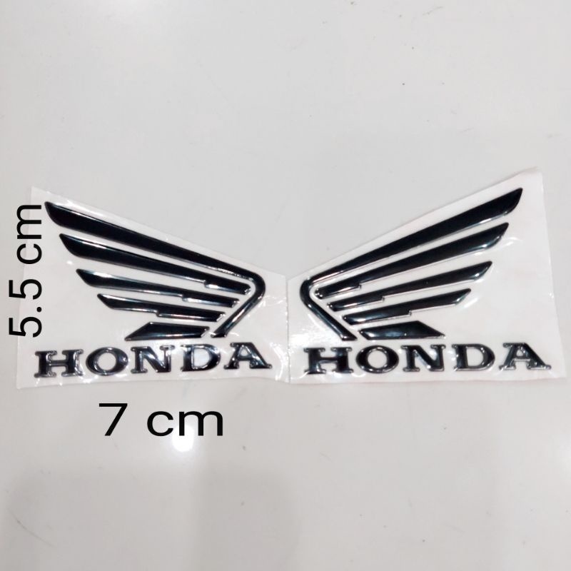 Cặp tem logo cánh chim honda 3d nổi bật nhiều màu