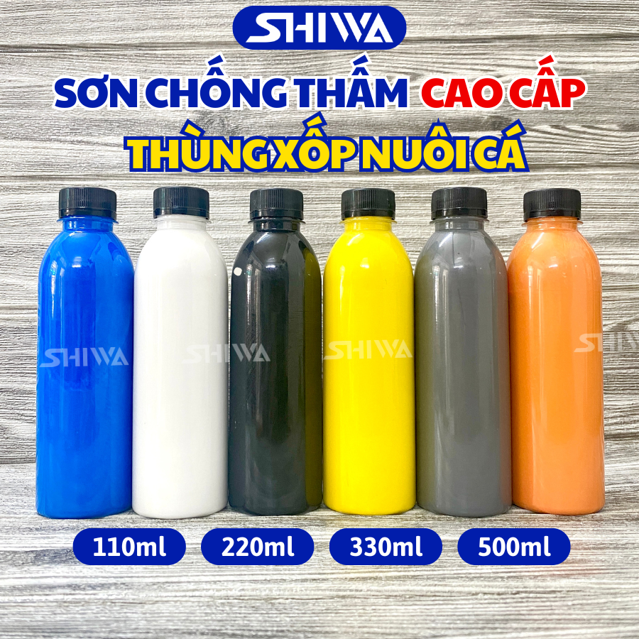 Sơn chống thấm thùng xốp cho hồ cá / bể nuôi cá cảnh/ bể xi măng / cá 7 màu - phụ kiện thuỷ sinh - shiwa