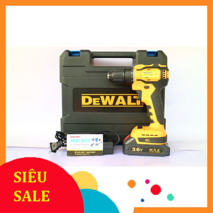 [Không Chổi Than] Máy Khoan Pin DEWALT 36V