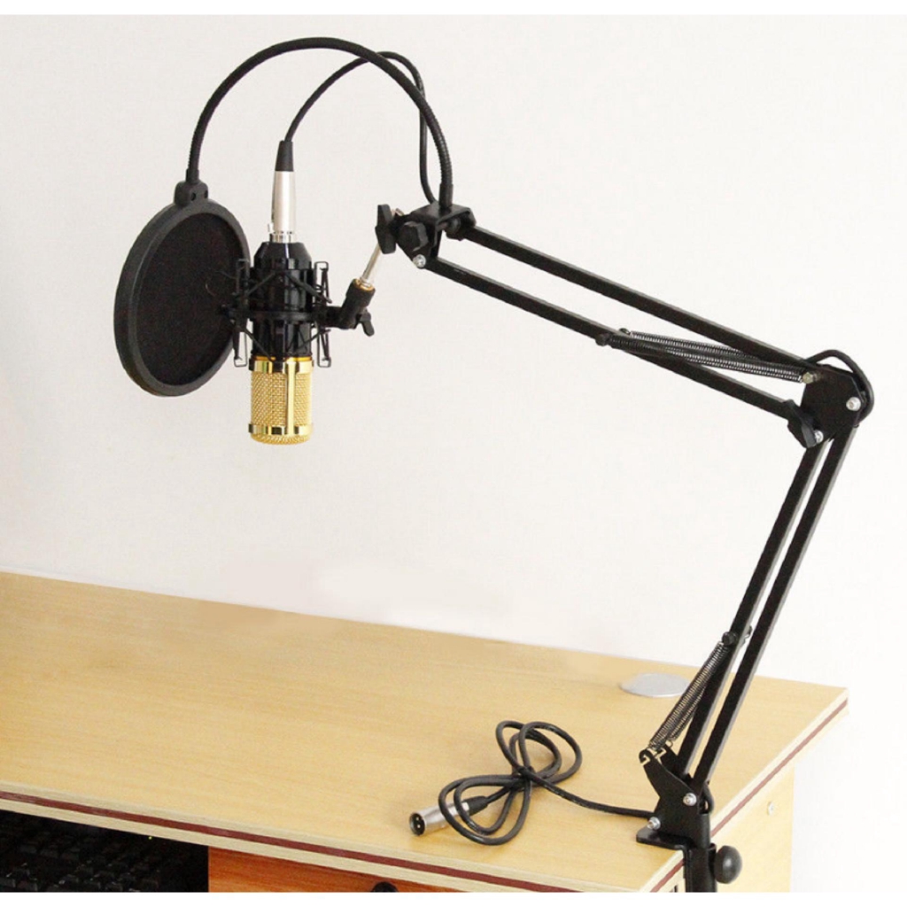 [HCM]Chân Kẹp Bàn Micro LiveStream Cao Cấp Có Hộp Đầy Đủ Phụ Kiện