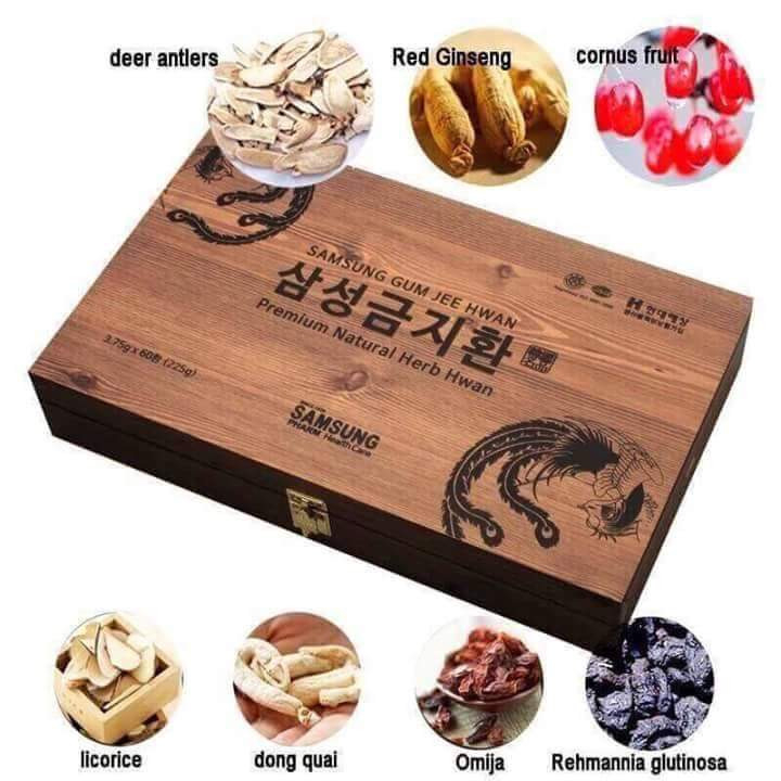 An Cung Ngưu Hoàng Hoàn Hàn Quốc hộp gỗ 60 viên nội địa, date mới nhất