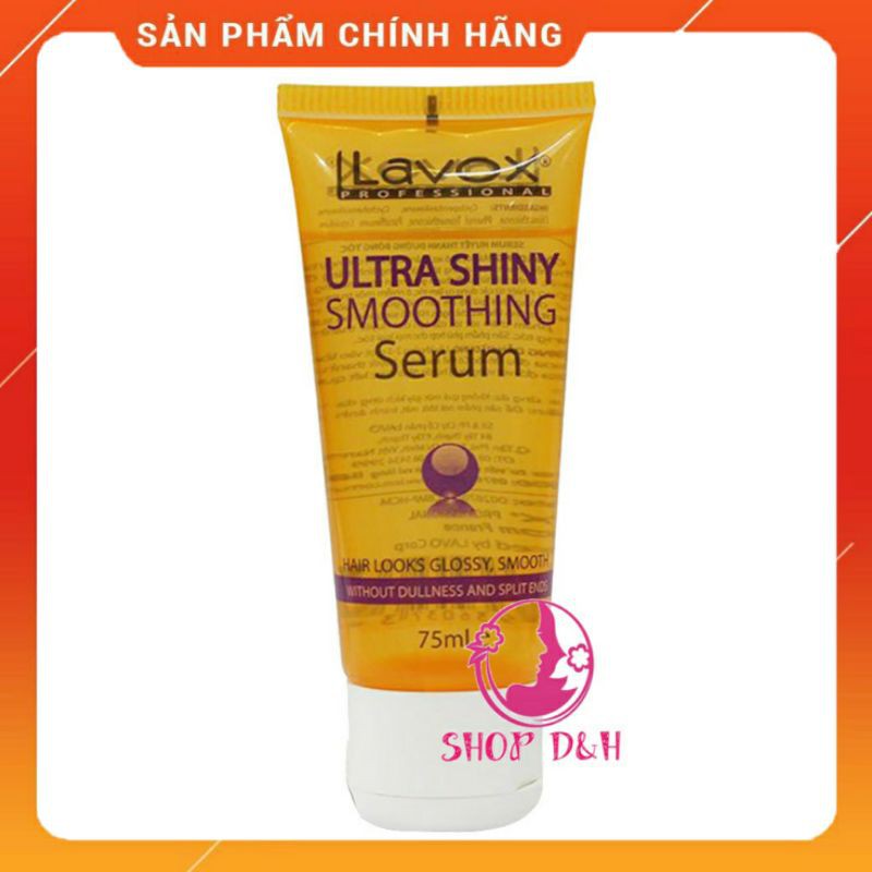 Serum huyết thanh dưỡng bóng tóc - lavox - 75ml| - trắng