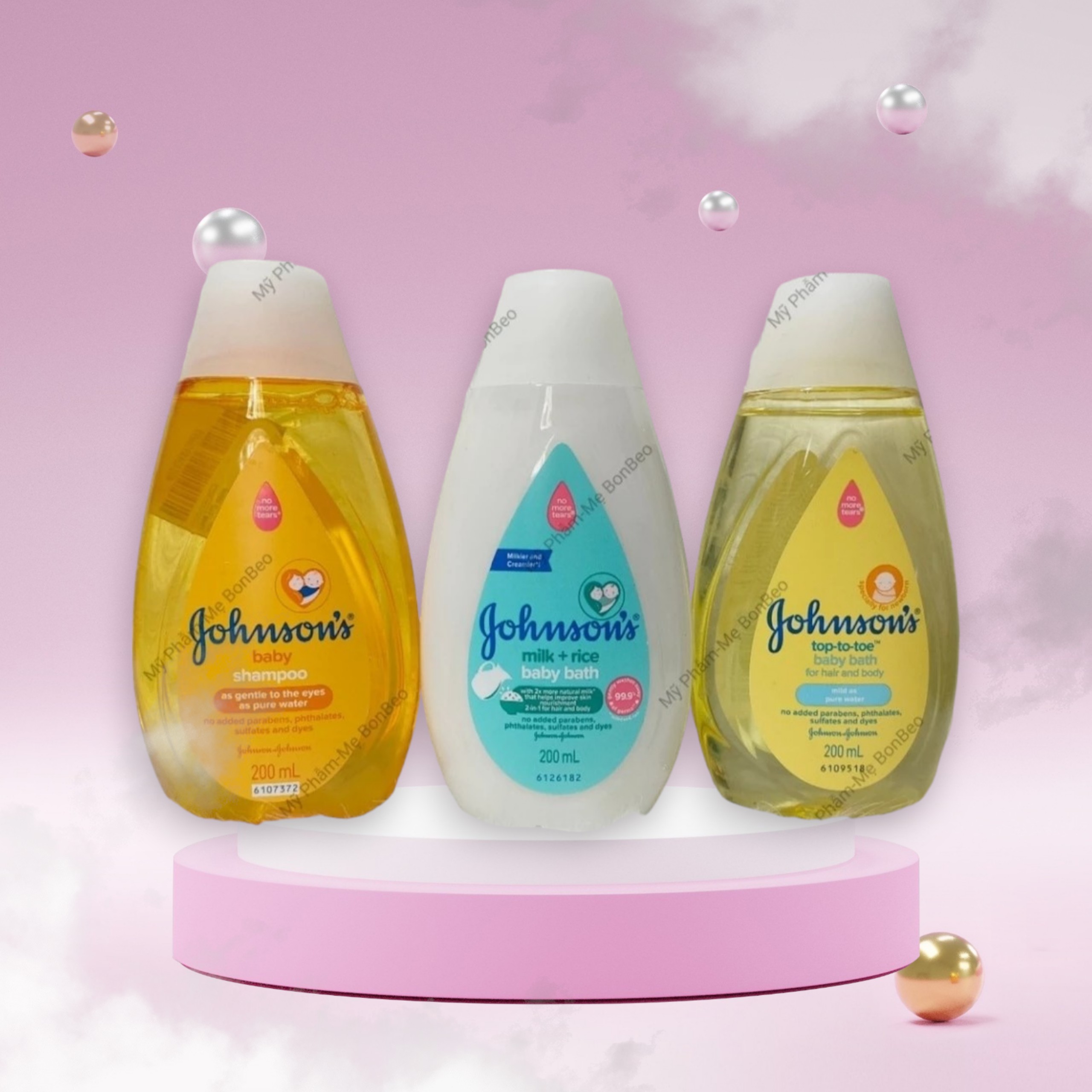Sữa tắm- dầu gội johnson’s baby 200ml