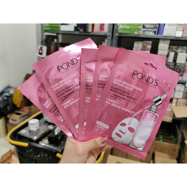 [HCM]Combo 10 mặt nạ Ponds tinh chất sáng da Skin Brightening Serum Mask cam kết sản phẩm đúng mô tả chất lượng đảm bảo