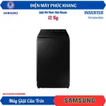 Điện Máy Phúc Khang x Samsung | Máy Giặt Samsung Inverter 12 Kg WA12CG5745BVSV - Máy giặt Cửa Trên Ecobubble™ với Động Cơ Digital Inverter
