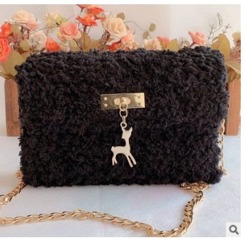 Túi đeo chéo túi handmade len xù DIY kèm đầy đủ phụ kiện hot tik tok