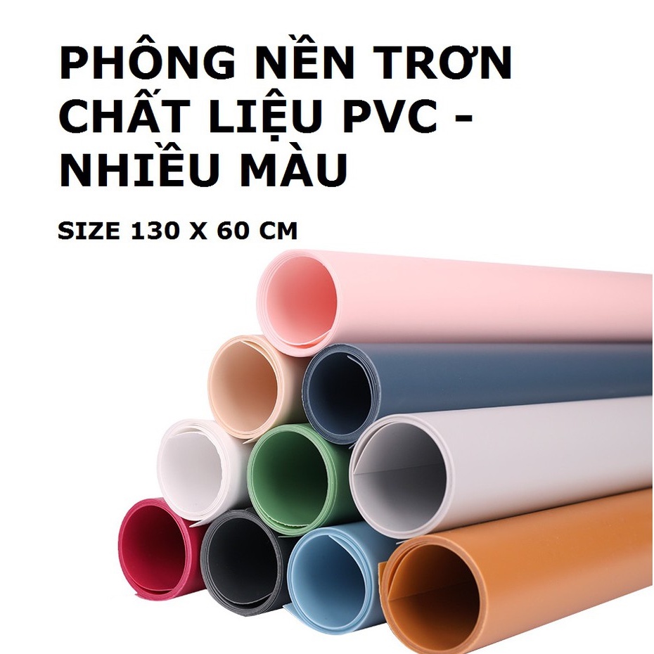 PHÔNG NỀN PVC CHỤP ẢNH MỸ PHẨM, PHỤ KIỆN NHIỀU MÀU SIZE 140x70cm