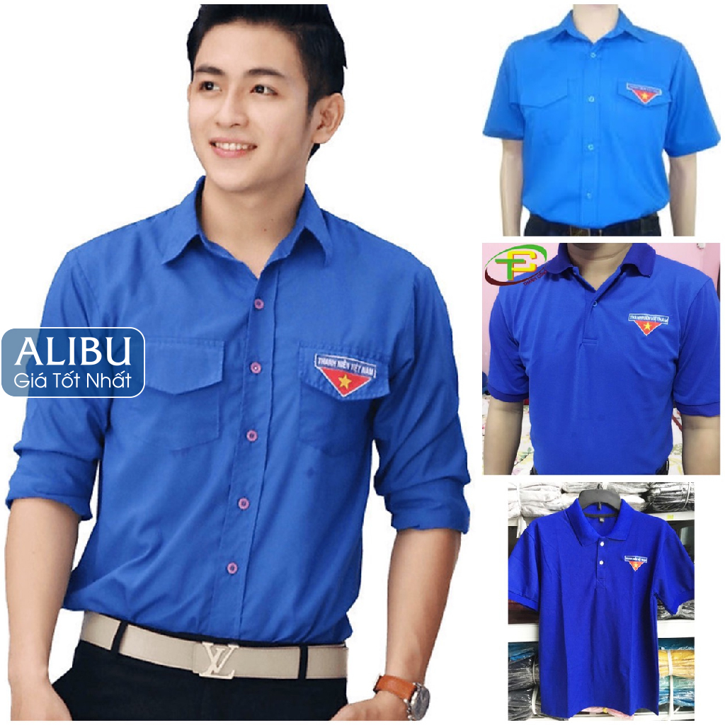 Áo thun đồng phục đoàn viên thanh niên chất cá sấu co dãn 4 chiều - ALCADO