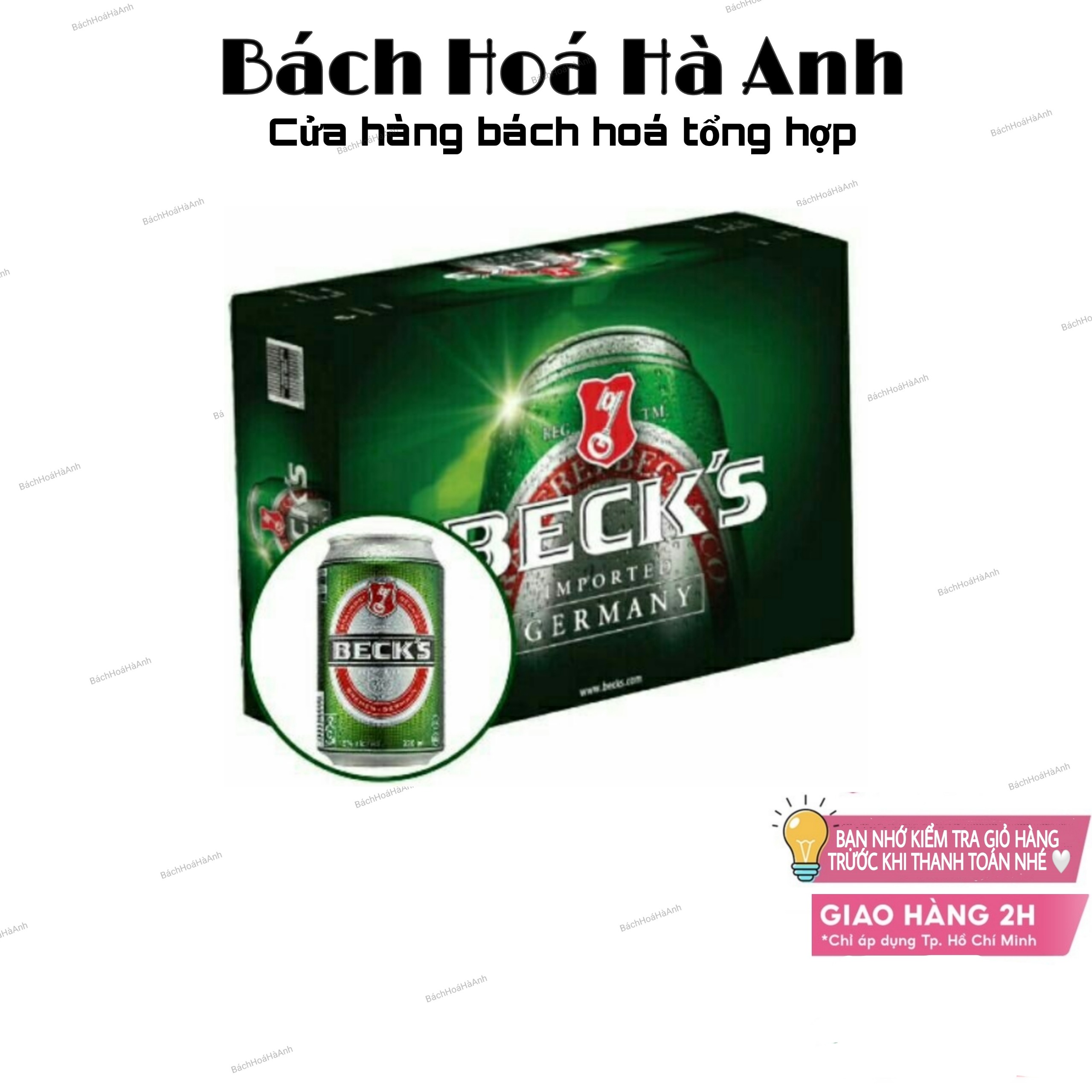 BIA BECK'S THÙNG 330ML 24 LON