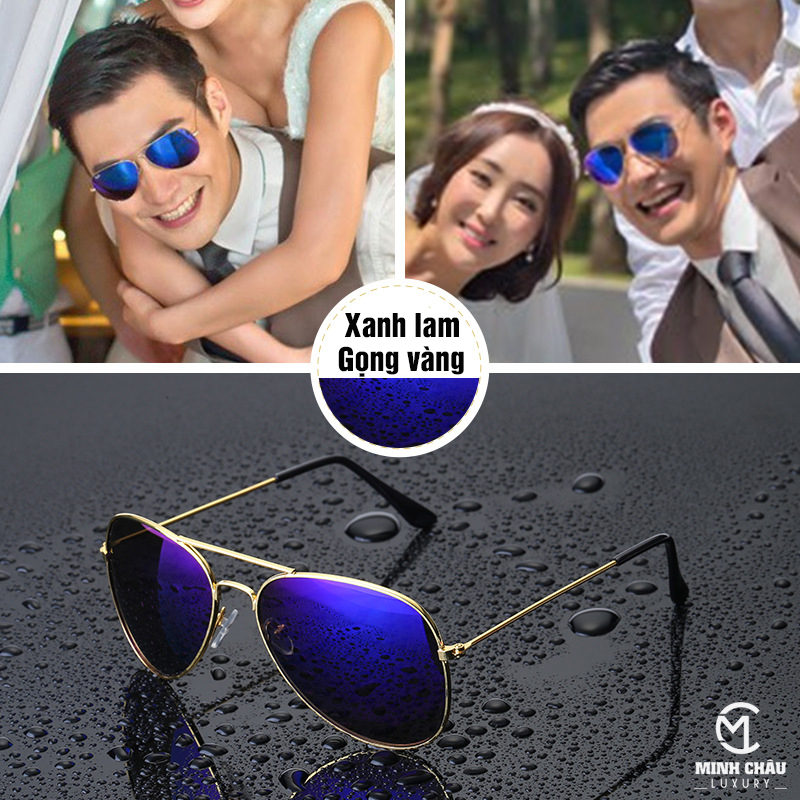 [JMCGLASS005] Mắt kính râm nam thời trang phong cách, kiểu dáng thời thượng nhiều màu sắc,kính mát khung hợp kim bền chắc chống tia UV chống bụi, chống lóa.