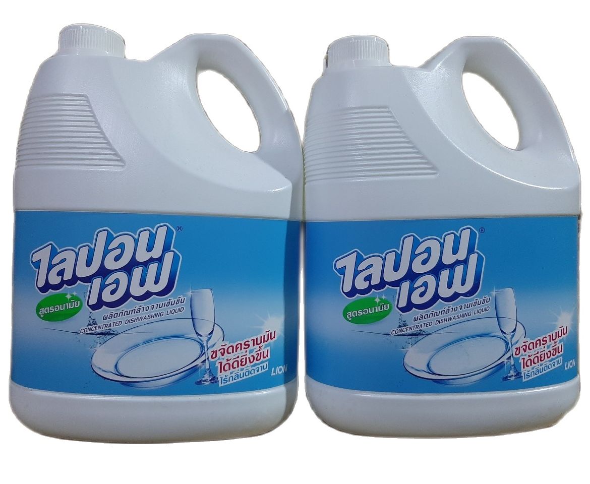 [HCM] (KTT) Nước rửa chén bát không mùi LIPON F can 3.5 lít (Thái Lan)
