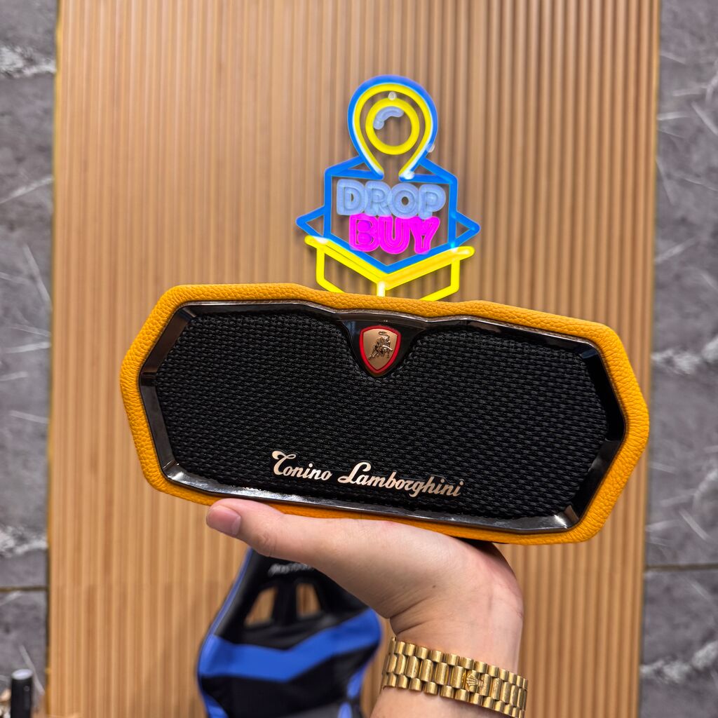 Loa bluetooth torino lamborghini tl89 – da nappa, logo mạ vàng 18k, có tws, cs 20w