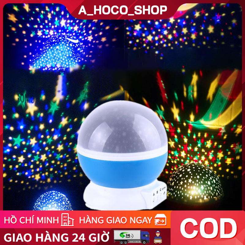 Đèn ngủ vũ trụ xoay 360 độ Bầu trời đầy sao đèn chiếu giấc mơ đèn LED xoay món quà sáng tạo usb đèn ngủ nhà đèn bàn