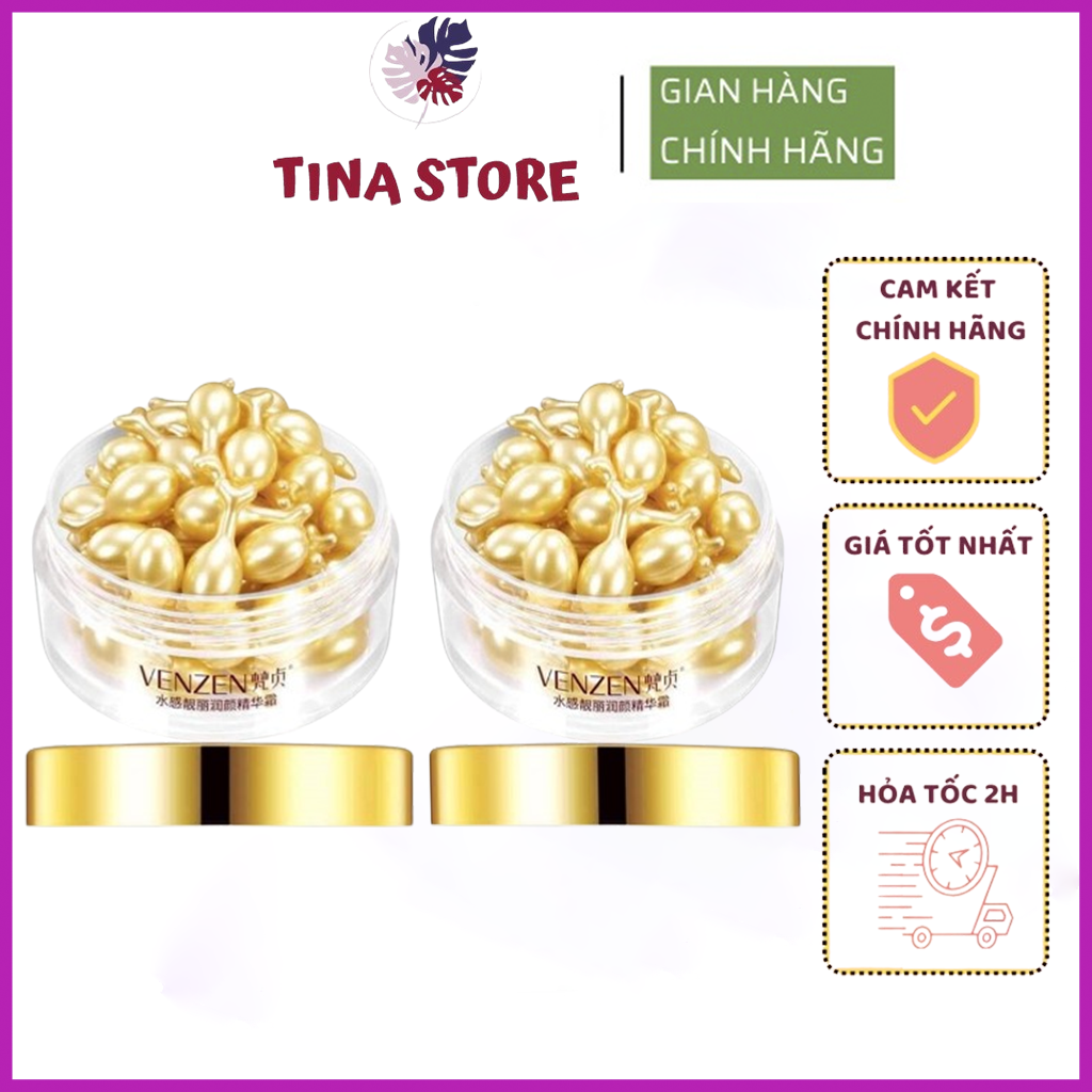 [Bộ 2 Hộp]  Nạ Viên Vitamin Bôi Dưỡng Da Căng Bóng VENZEN - VENZEN Trẻ Hóa Da, Dưỡng Da Hết Nhăn, Láng Mịn