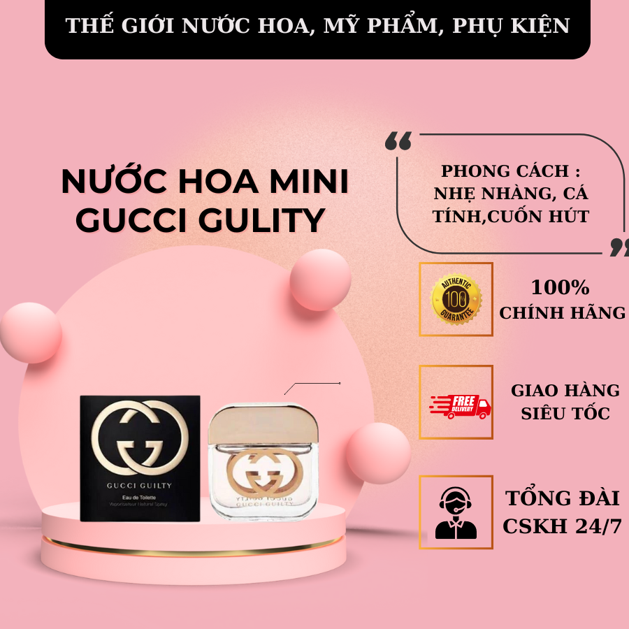 Nước hoa gucci gulity edt 5ml