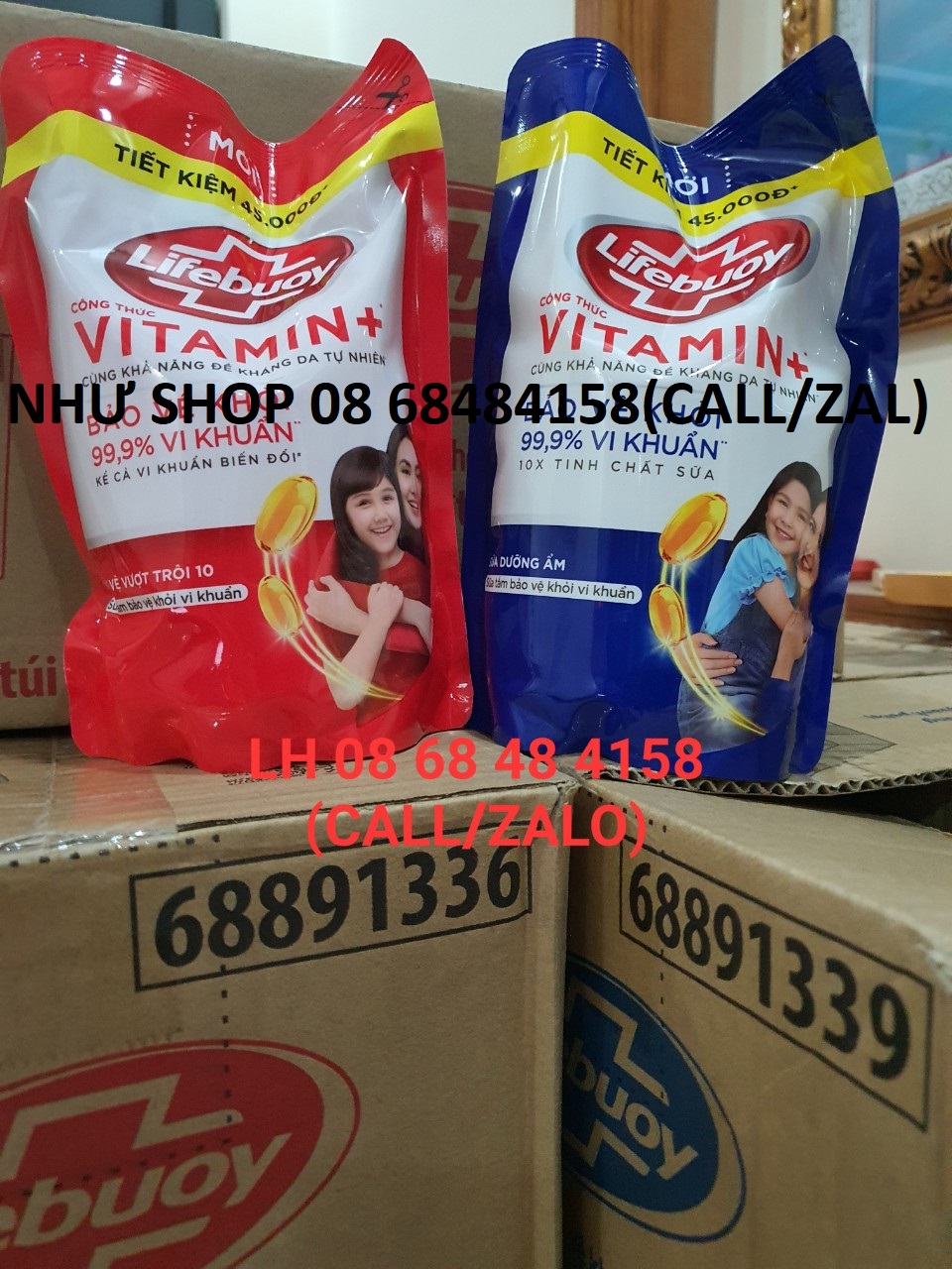 COMBO 2 TÚI SỮA TẮM LIFEBUOY 800G BẢO VỆ VƯỢT TRỘI / DƯỠNG ẨM HSD 2025