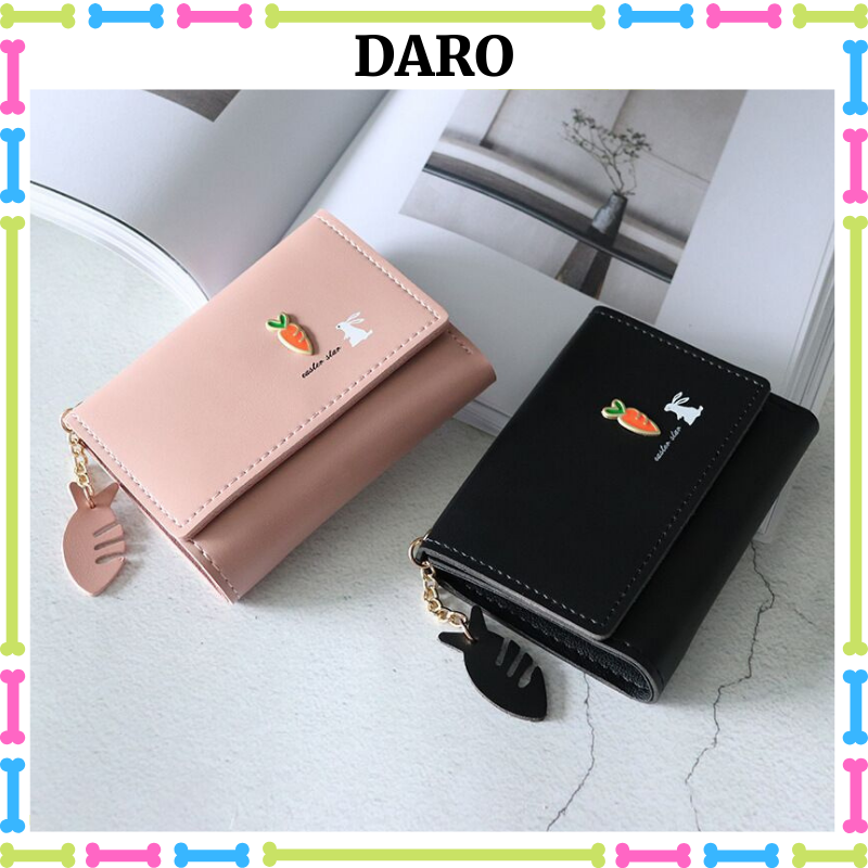Ví nữ mini cầm tay cao cấp ngắn cute nhỏ gọn bỏ túi thời trang giá rẻ phong cách Hàn Quốc [FREE 20K SHIP+ QUÀ TẶNG]  DARO VN02