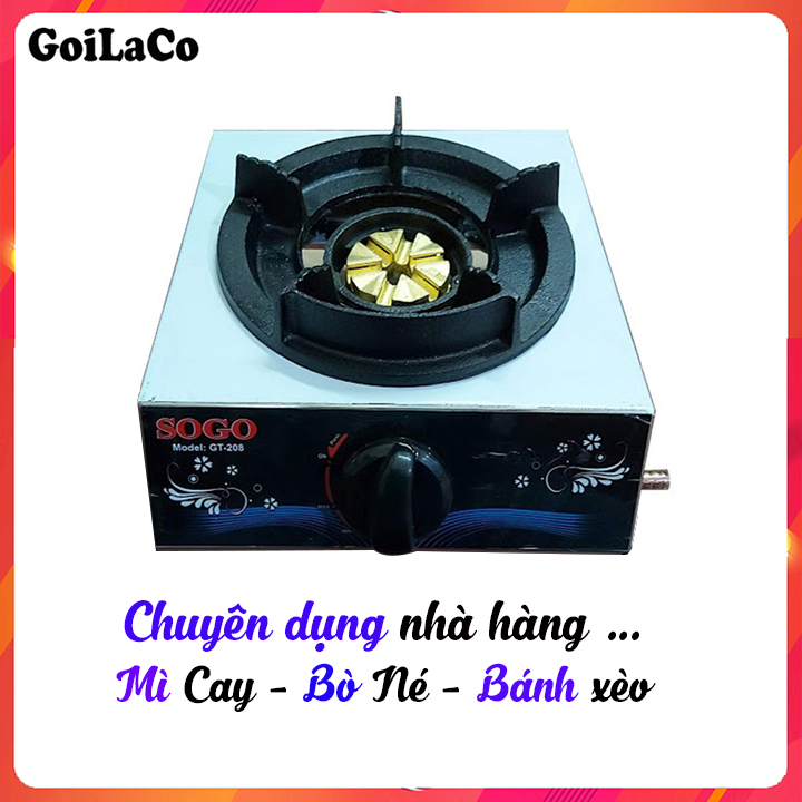 Bếp gas khè bán công nghiệp 1 lò Sogo GT-208S1