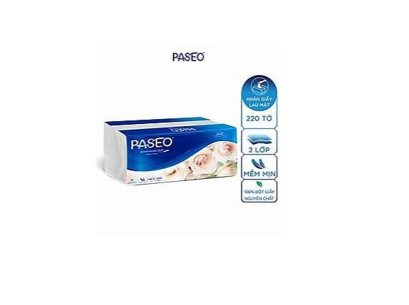 Khăn giấy rút Paseo nhập khẩu 220 tờ 2 lớp