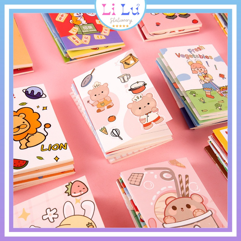 Sổ tay cute mini ghi chép 32 trang mẫu xinh dễ thương giao mẫu ngẫu nhiên mẫu nào cũng cưng xỉu up xỉu down