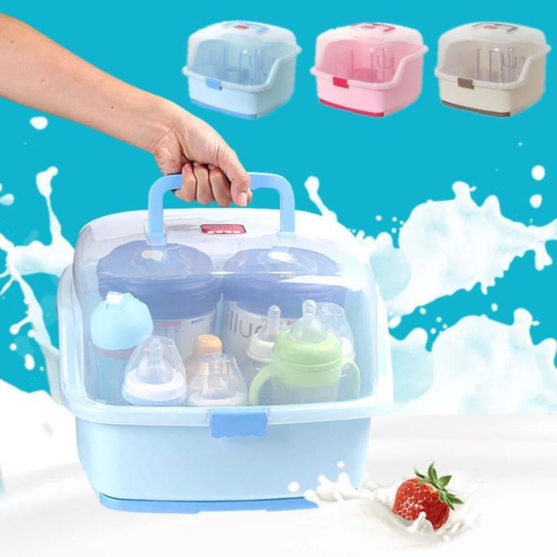 [HCM]KỆ ÚP BÌNH SỮA CHO BÉ - KHAY BẢO QUẢN BÌNH SỮA ĐỒ DÙNG ĂN UỐNG CHO BÉ - HỘP ĐỰNG BÌNH SỮA ĐỒ ĂN CHÉN ĐĨA CÓ NẮP ĐẬY KHÁNG KHUẨN AN TOÀN TIỆN LỢI CHO MẸ VÀ BÉ