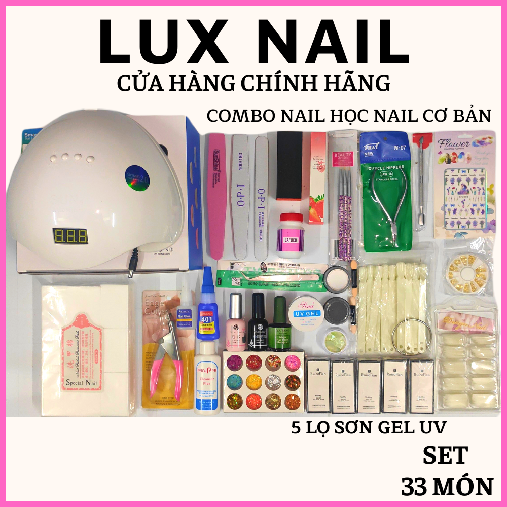 Combo dụng cụ làm nail mix set đồ nail cơ bản đến nâng cao cho người mới học làm móng cá nhân và mở tiệm chuyên nghiệp