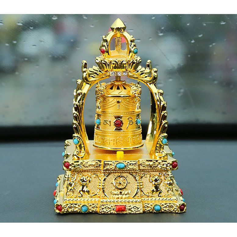 Tượng chuông đồng kinh luân cao cấp để taplo xe hơi
