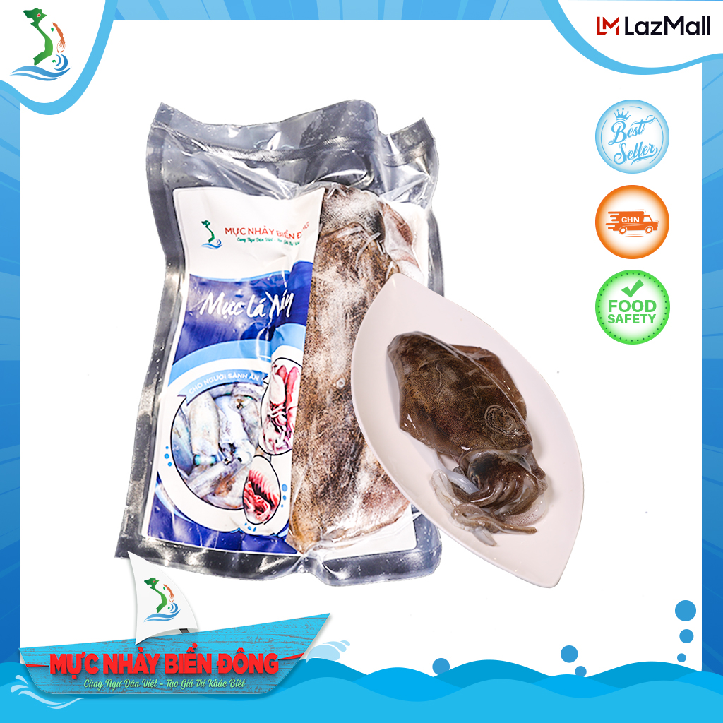[Giao HCM] Mực lá nháy, Cấp đông ngay khi ngộp, Hàng chất lượng