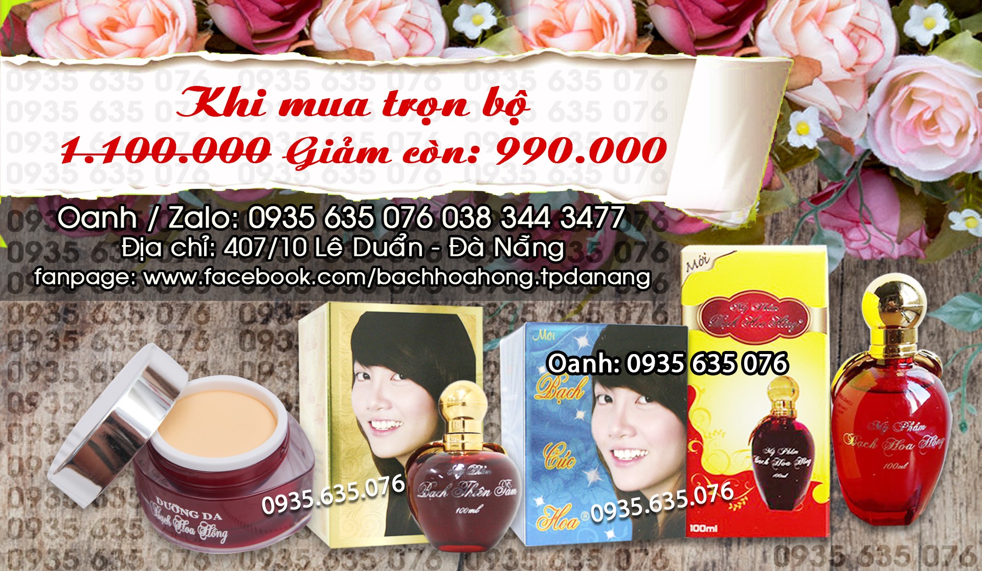 Bộ Bach Hoa Hong cao cấp