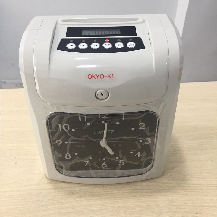 Máy chấm công thẻ giấy okyo k1