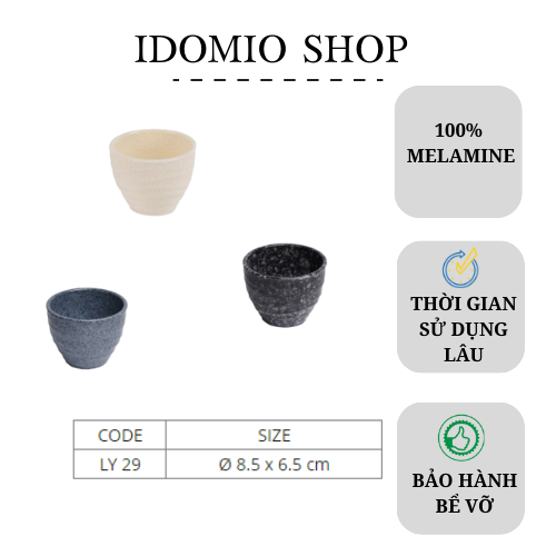 Ly Nhỏ Kiểu Vân Đá Nhựa Melamine (LY29)