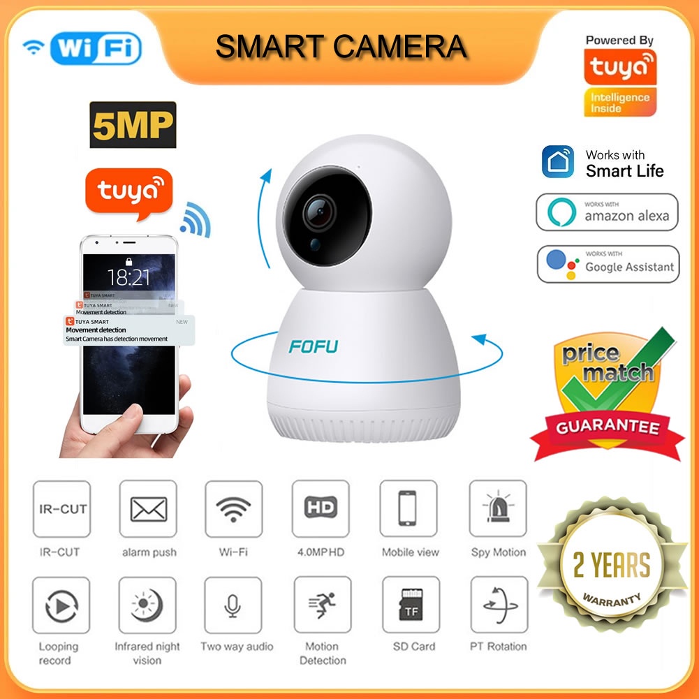 Tuya Smart WiFi IP Camera Nhà thông minh Nhà hai chiều CCTV Camera 1080P HD 2MP