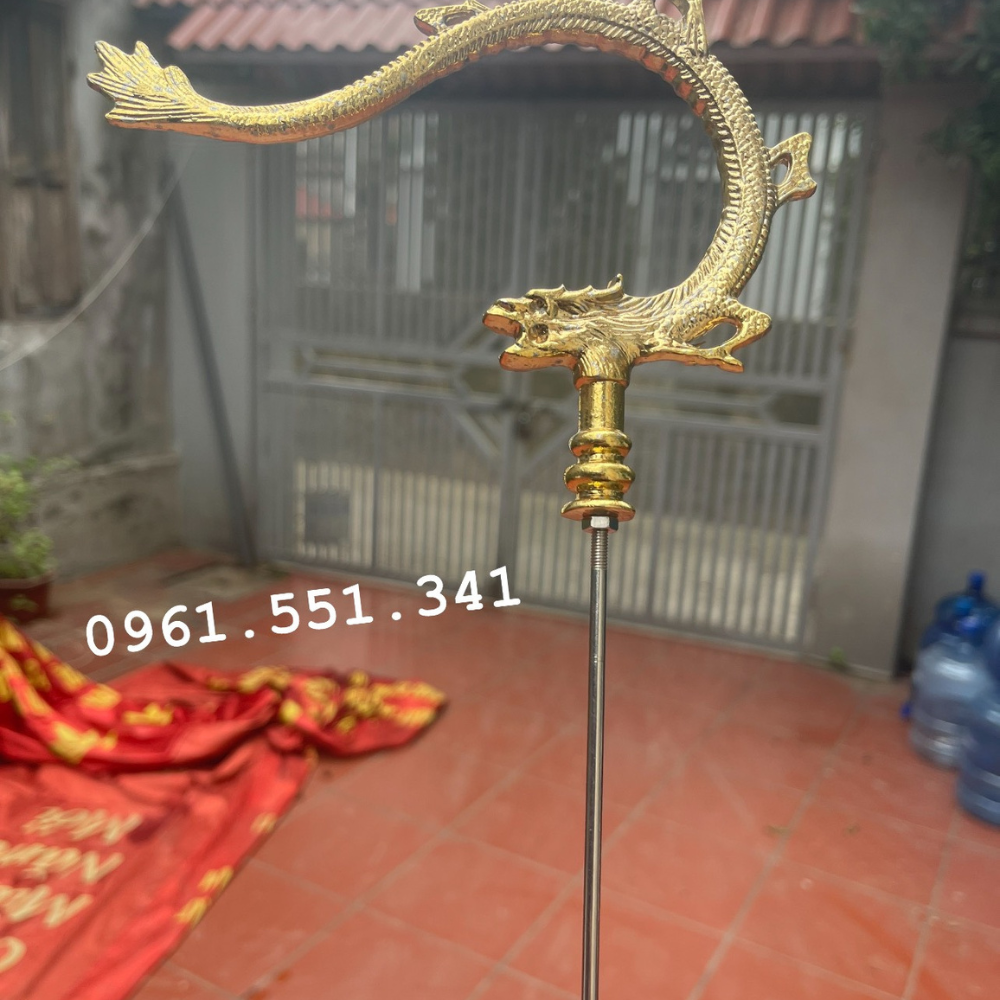 Móc lồng chim - Móc hình rồng vàng - Móc đồng lồng mi, chào mào, khướu, chòe - Móc treo lồng chim phù hợp các loại lồng
