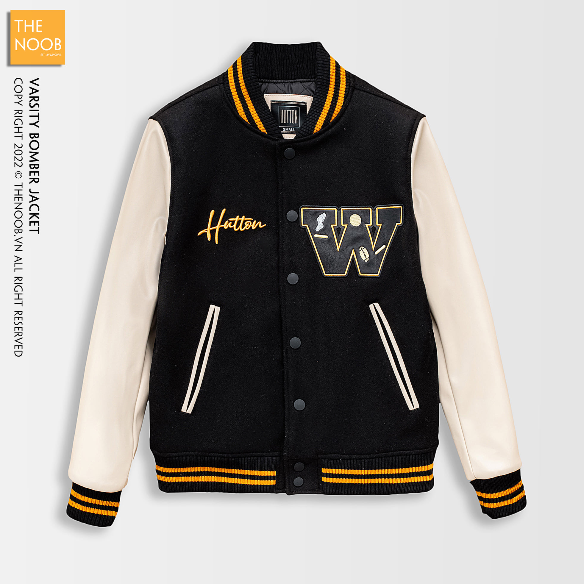 Áo Khoác Dáng Bomber Tay Da 2022AK63