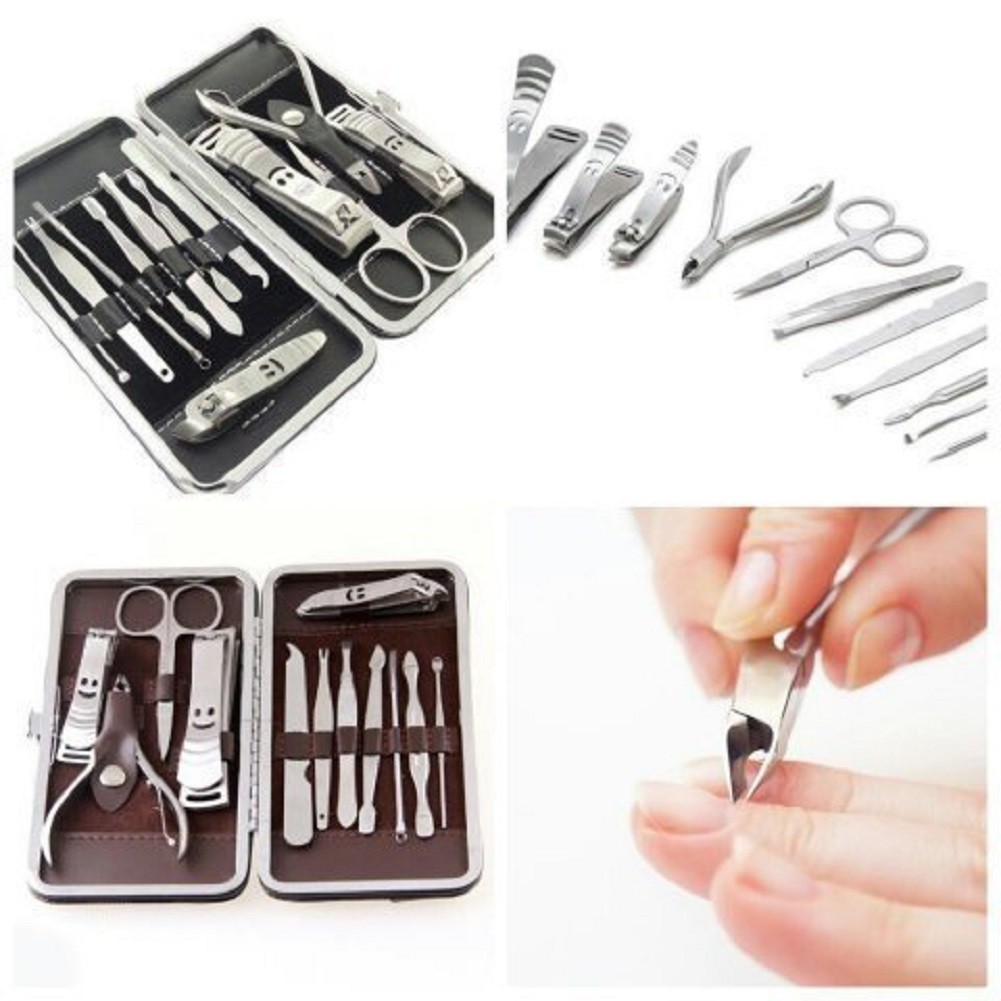 Kiềm móng 12 món đa năng-Bộ 12 dụng cụ làm móng cao cấp-Bộ Dụng Cụ Làm Móng 12 Món-Set làm móng 12 món và công dụng tiện ích