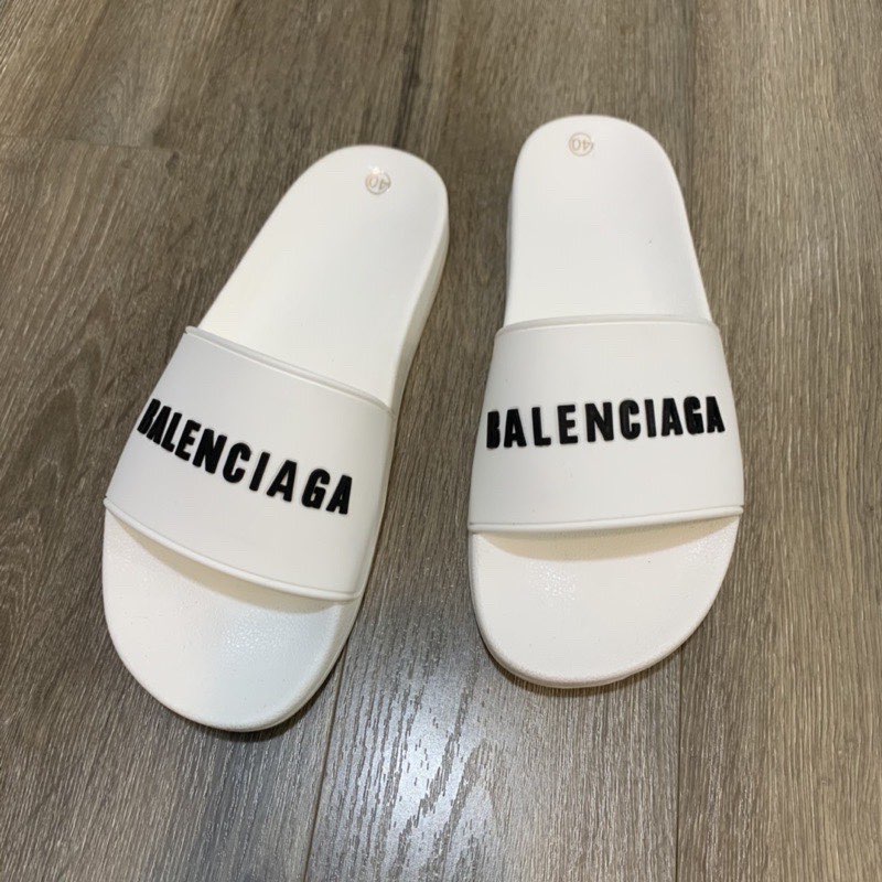 Dép đế cao BAGA trắng nam