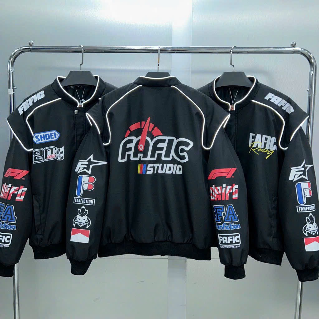 Áo khoác dù form rộng 2 lớp FAFICC nam nữ unisex, Áo khoác dù gió 2 lớp form rộng chất dù ngoại dày dặn TP88