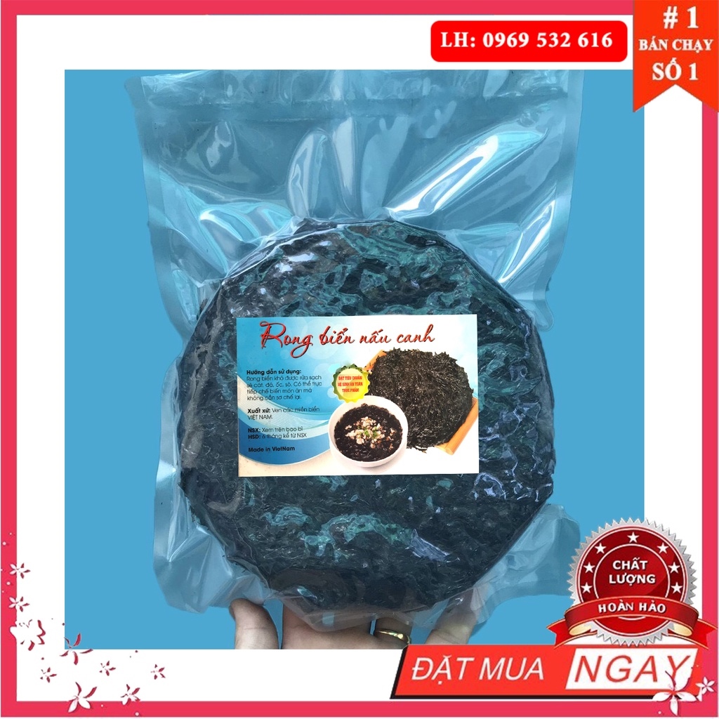 [ HCM ] rong biển khô gói 100g rong mứt nấu canh làm Snacks rong biển sấy