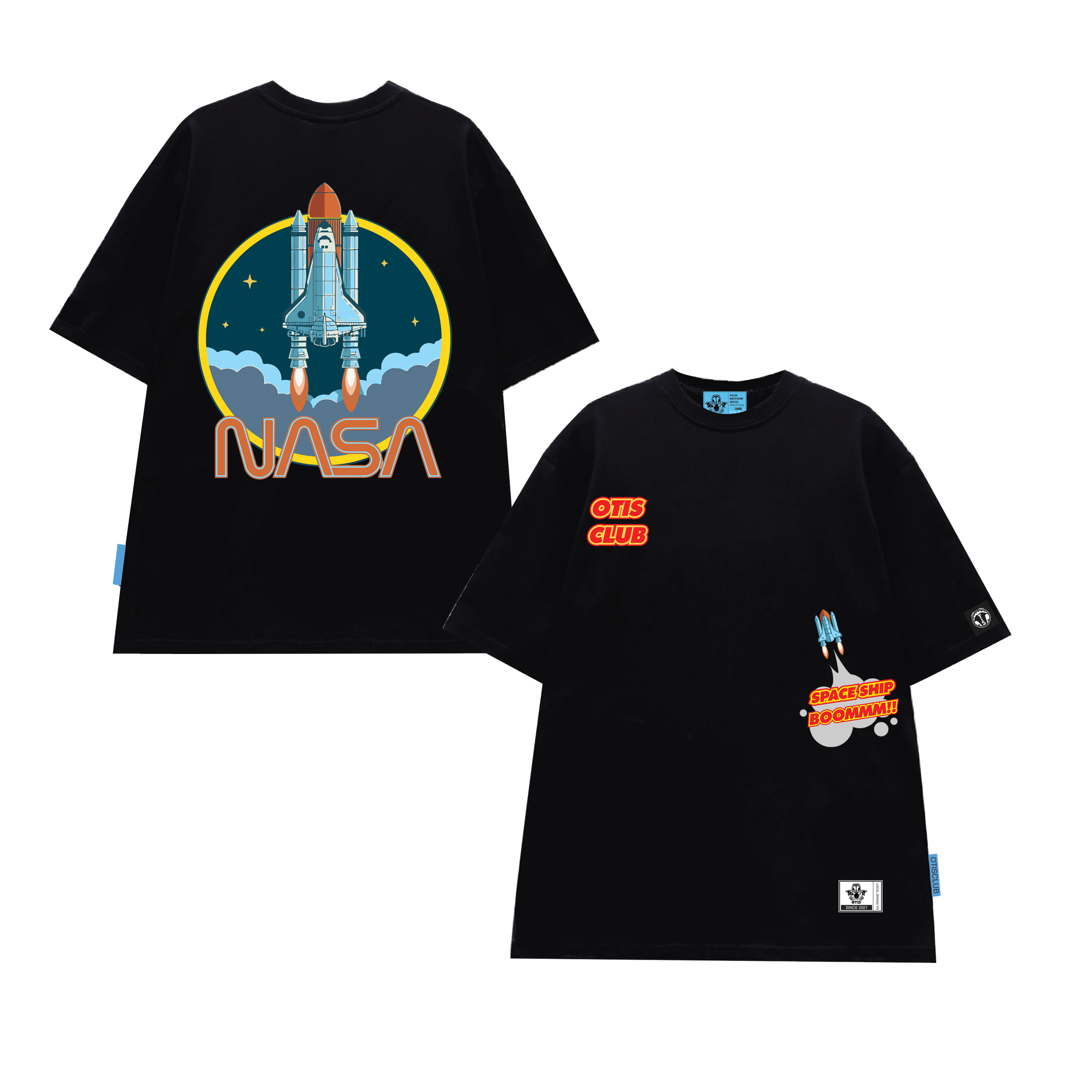 ÁO THUN TAY LỠ COTTON LOCAL BRAND OTIS CLUB - TEE SPACE