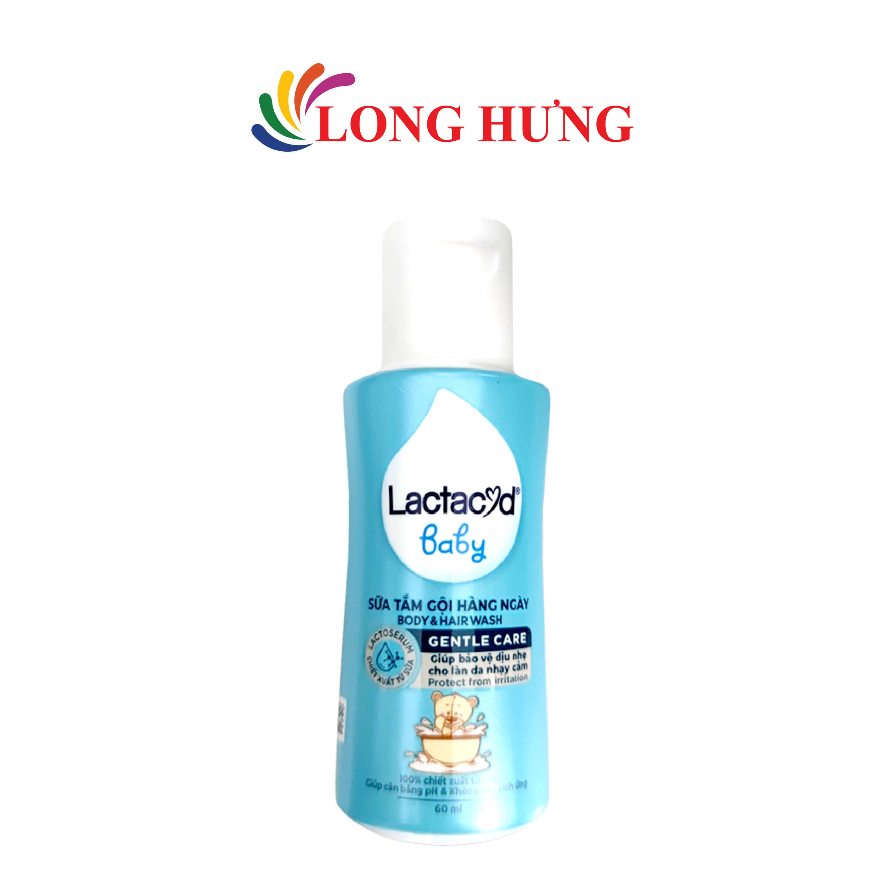 Sữa tắm gội cho bé Lactacyd Baby Gentle Care làm sạch dịu nhẹ